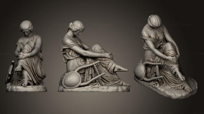 Statues antique and historical (Sapho, STKA_1265) 3D models for cnc